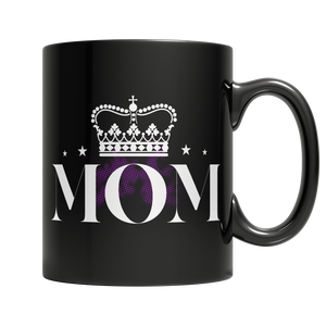 Black custom coffee mug 11OZ personalized mother's day present - mommyfanatic