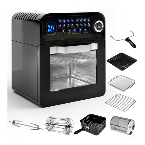 Image of 12.6 Quart Air Fryer built-in ninja power convection oven with dehydrator rotisserie - mommyfanatic