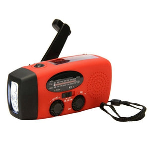 Solar radio - best weather radio for back packing prepper emergency power with usb port for laptop and phone 2019 - red - mommyfanatic